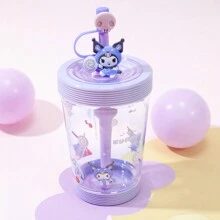 Miniso Sanrio Character Drinking Cup With Straw - Kuromi - Purple - View 1
