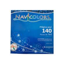Christmas LED Light Series 140 LED Bulbs Blue Light Blue Cable 8 Functions 6.3 Meters Blue Cable - Blue - View 5