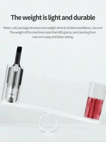 家用無線手持吸塵器便攜式迷你高功率清潔乾濕表面帶寵物毛髮清潔功能 - 黑色 - 查看 4