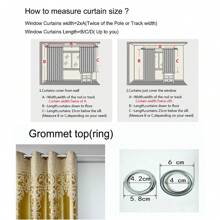 Double-layered Dark Gold Blackout Curtains - Gold - View 6