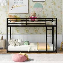 Nestfair Twin over Twin Metal Bunk Bed with Ladder