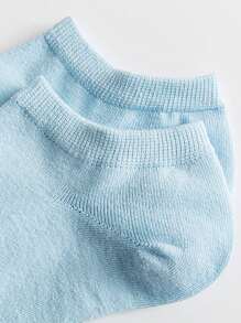 10對/包隨機顏色簡約休閒運動短襪流行女式襪子 - 彩色 - 查看 2