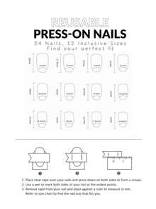新年顶级新年伊娃。圣诞按压指甲短假指甲带红色图案光泽丙烯酸胶指甲全覆盖粘贴指甲人造静电指甲女士 24 件短方形圣诞老人圣诞老人红色金箔闪光雪花指甲指甲指甲。人造按压指甲可反复佩戴，配有一块果冻 + 指甲锉（指甲锉颜色随机） - 彩色 - 查看 6