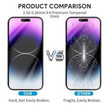 4pcs High Definition High Transparency Apple IPhone Full Screen Anti-Drop Anti-Scratch Tempered Glass Protector Film, Compatible With IPhone 16, 15, 14, 13, 12, 11 Plus/Pro/Pro Max