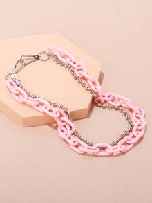 2 piezas Cadena de cintura personalizada con cuentas - Rosa - Ver 7