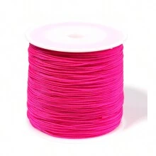 1 rollo de hilo de Macramé chino con nudo celta, hilo de nylon de 0.8mm para pulseras, trenza para borlas, abalorios, hilo de Shamballa para hacer joyas - 1 volumen - Ver 16