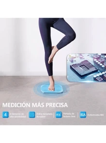 Báscula Corporal Inteligente Bluetooth Smart APP - Blanco y Negro - Ver 4