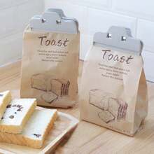 2pcs Chip Clips,Bag Clips,Chip Clips Bag Clips Food Clips,Bag Clips for Food for Home for Sealing Food Snacks Coffeeclips food use for Kitchen Office - Grey - View 3