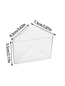 5 cái 8-inch Bánh Mousse Cúp Sa mạc Bánh nhỏ Hộp , Tam giác Bánh Hộp Với Bảng trưng bày & Cơ sở Đĩa - Trong sáng - Xem 5
