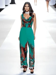 Women Jumpsuits - 綠色 - 查看 7