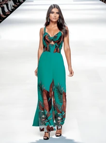 Women Jumpsuits - 綠色 - 查看 4