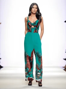 Women Jumpsuits - 綠色 - 查看 3