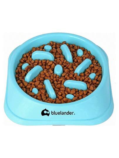 Plato Antideslizante de Alimentación Lenta Para Todo Tipo de Razas. Bluelander.