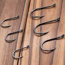 50~100Pcs Fishing Hooks Octopus Beak Hook Carp Fishing Jigging Hook Barbed Black High Carbon Steel Ice Fishing Accessories