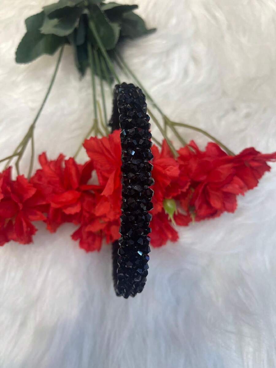 頭帶優雅的女人或朋友的禮物 - 黑色 - 查看 1