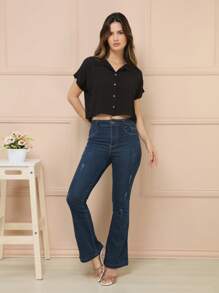 Women Blouses - Black - View 1