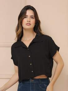 Women Blouses - Black - View 2