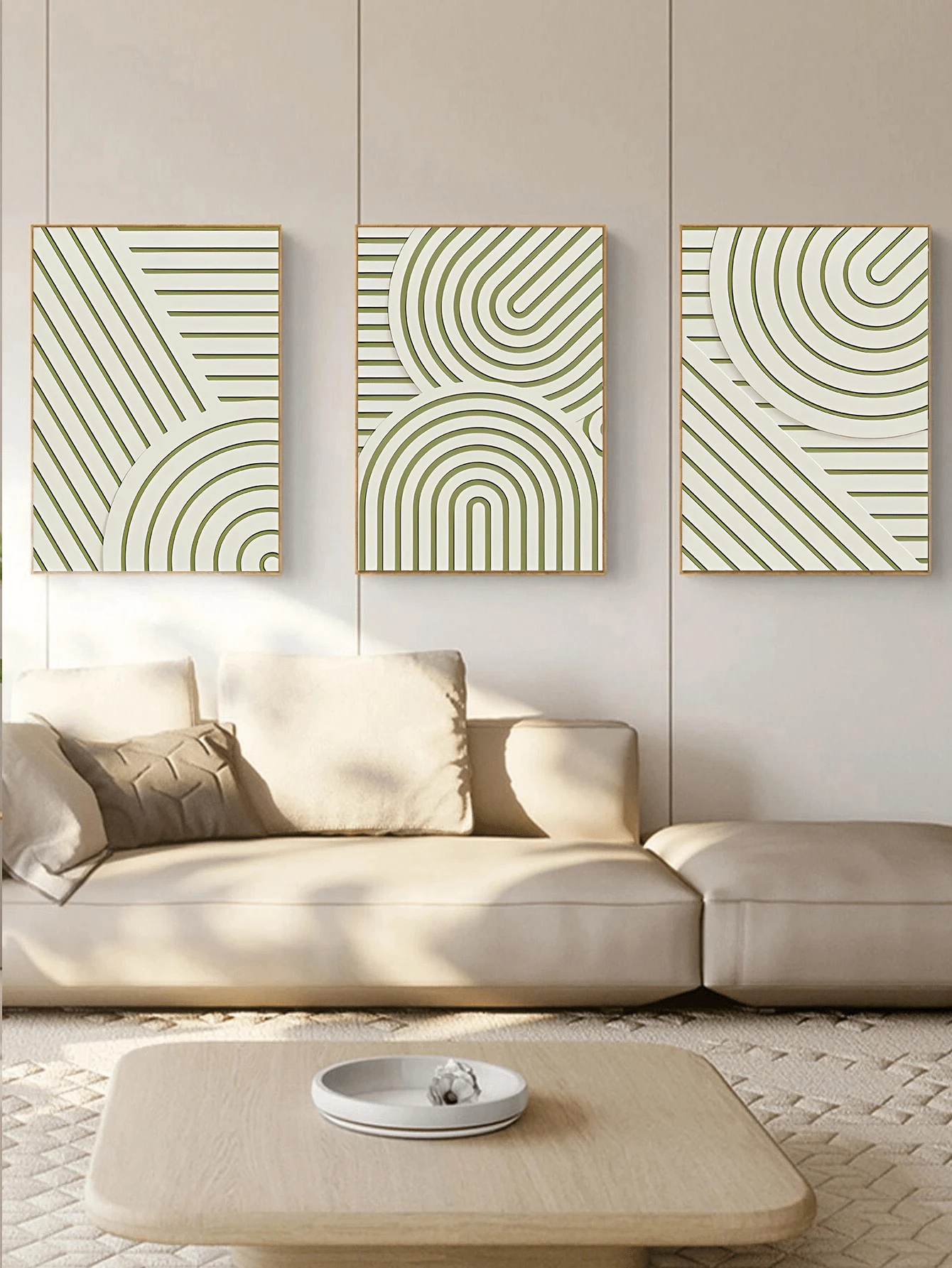 3pcs/set 30x40cm Simple Style Line Art Prints Without Frame, Suitable For Living Room And Bedroom Decoration - Multicolor - View 1