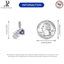 1件925纯银锆石个性化十字架串珠吊坠，2023爆炸设计，适合女孩，可搭配手链、项链，DIY饰品，周年纪念日生日礼物