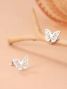Aomogo Stainless Steel 2023 Mini Schmetterling Design Modische Ohrringe Für Damen Als Partygeschenk