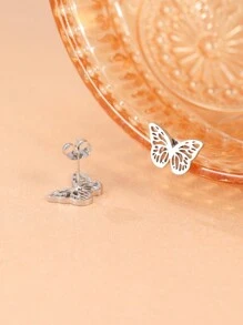 Aomogo Stainless Steel 2023 Mini Schmetterling Design Modische Ohrringe Für Damen Als Partygeschenk