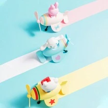Miniso Cinnamoroll Desktop Decoration Cute Small Airplane Desktop Fan - Blue - View 2