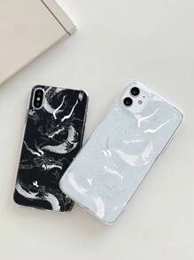 1 ốp lưng điện thoại trong suốt, tương thích với các dòng điện thoại Apple. - trắng - Xem 3