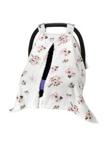 1pc Baby Carrier Sunshade Cover, Dustproof Canopy, Nursing Breastfeeding Blanket, Suitable For All Seasons - White - View 5