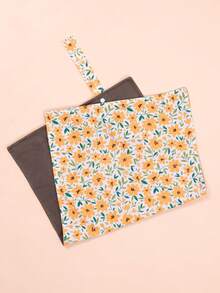 2PCS Waterproof fabric Charcoal inner Baby diaper changing Mat