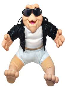 Muñeco Nene Consentido Dino Rock con Sonidos - Negro - Ver 2