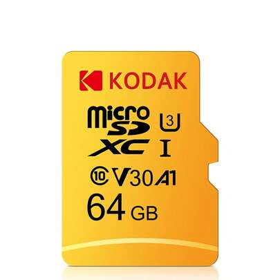 Kodak 柯达 U3 Micro SDHC SDXC 卡 TF 闪存卡 UHS-I V30 Class10 存储卡 64GB 适用于手机无人机汽车