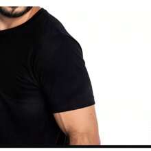 Men T-Shirts - 黑色 - 查看 3