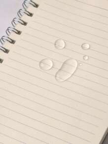 1buc 80 de pagini caiet gros pentru studenți cu design simplu, disponibil în dimensiuni A5/b5/a4 și cu linii orizontale, caiet portabil modern legat cu sârmă - clar - Vizualizare 3