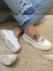 Women Wedges & Flatform - 米色 - 查看 2