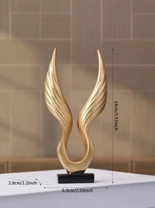 1pc European Style Creative Luxury Resin Craft Eagle Statue, Suitable For Office, Study, Bookshelf, Living Room, Desk, Hallway And Home Decorations - Multicolor - View 5