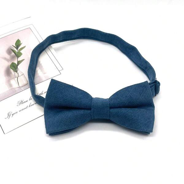 1pc Men's Blue Velvet Bow Tie, For Formal Occasions Such As Weddings And Banquets SHEIN USA