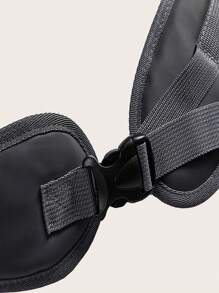 1 件装皮革和网眼透气小型犬手提包带肩带，适用于猫、狗、泰迪、比熊犬，黑色 - 黑色 - 查看 5