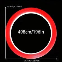 1 băng keo pha lê hai mặt trang trí móng, băng keo trong suốt 5m/196 inch, băng keo trưng bày móng, dụng cụ làm móng, đồ dùng làm móng, dụng cụ làm móng, dụng cụ làm móng, dụng cụ nghệ thuật làm móng, trở lại trường, móng tay, dụng cụ làm móng để dán móng - Đỏ - Xem 4