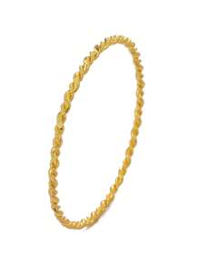 1Pc Simple And Fashion Gold Color Bracelet for Women - Yellow Gold - View 4