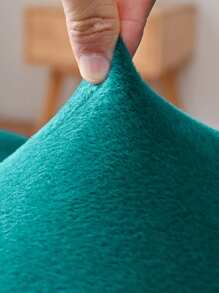 1 Miếng Màu bạc Con cáo Nhung Co giãn Bao ghế - Màu xanh ngọc - Xem 4