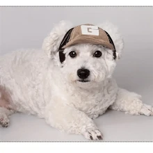 Baseball Hat Dog Sunscreen Hat Baseball Cap Outdoor Sports Hat With Ear Holes Adjustable Shade Mesh Breathable Pet Hat Small Dog Medium Large Dog - Brown - View 10