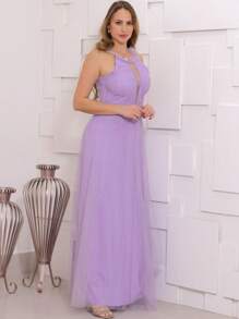 Women Prom & Evening Dresses - 紫丁香色 - 查看 3
