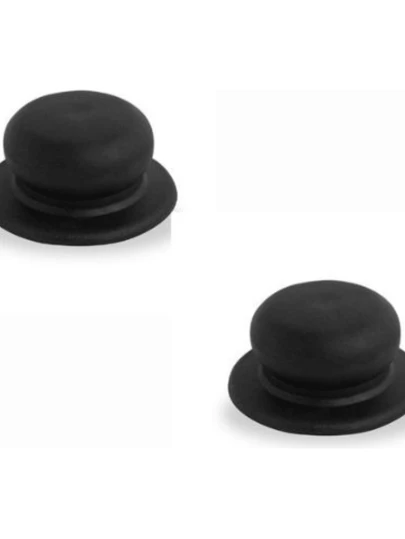 Kit Com 2 Puxadores Pomel Para Tampas De Panela De Vidro e Aluminio