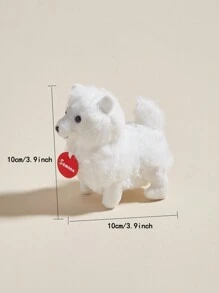 1pc Small Samoyed Dog Plush Toy Suitable For Pets Daily Play - Multicolor - View 5