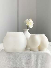 1 件人體臀部矽膠模具,適用於 Diy 蠟燭、香薰石膏人物裝飾、香石製作 - 白色 - 查看 1