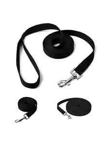 1pc Black Nylon Dog Leash For Small Medium And Large Breeds Suitable For Walking And Outdoor Activities - Black - View 4