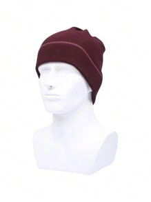 Sun Protective Anti UV 1pc Winter Windproof & Warm Drawstring Neck Gaiter For Skiing And Commute - Burgundy - View 11