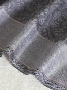 1pc Women's Gold-Threaded Crochet Flower & Tassel Bandana, Suitable For Daily Use And Countryside Picnics - Multicolor - View 7