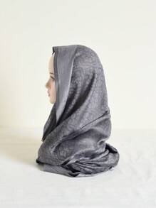 1pc Women's Gold-Threaded Crochet Flower & Tassel Bandana, Suitable For Daily Use And Countryside Picnics - Multicolor - View 6