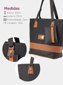 Women Tote Bags - màu đen - Xem 4